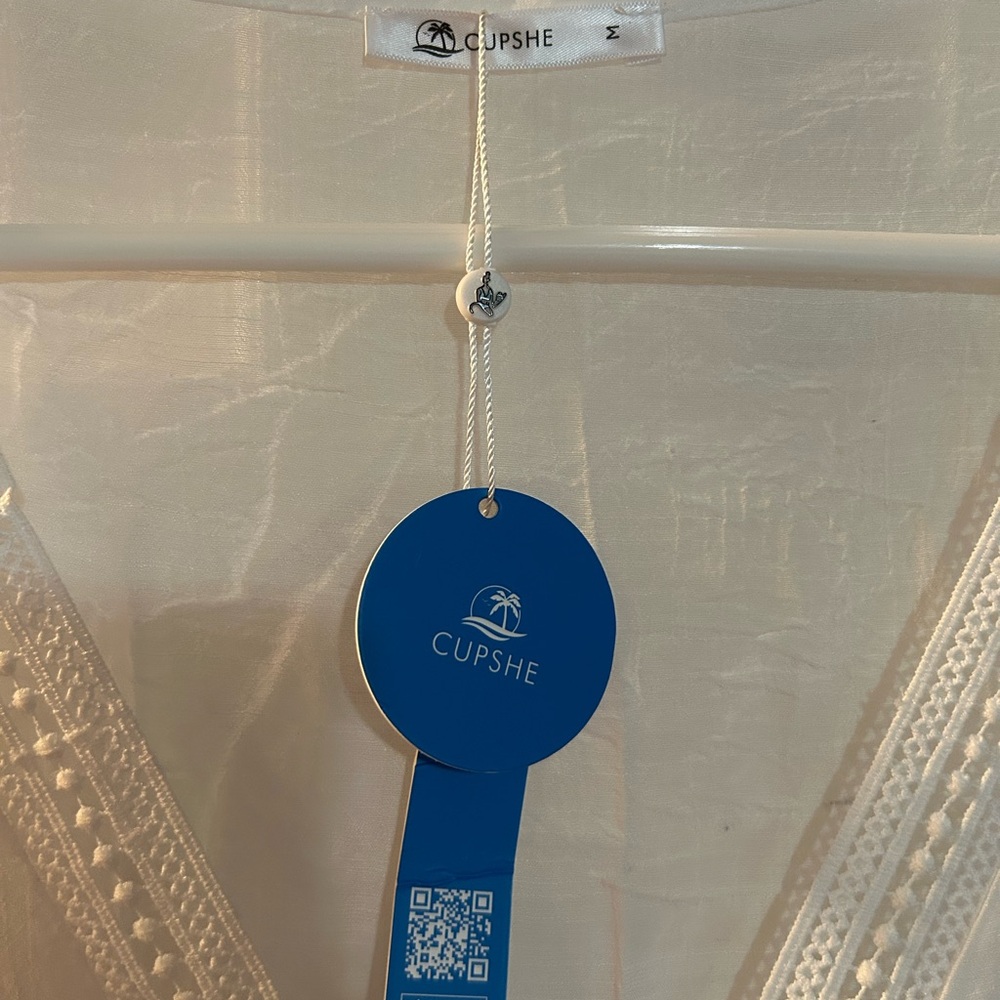 Cupshe White Tassel Swim Cover-Up - Picture 4 of 4